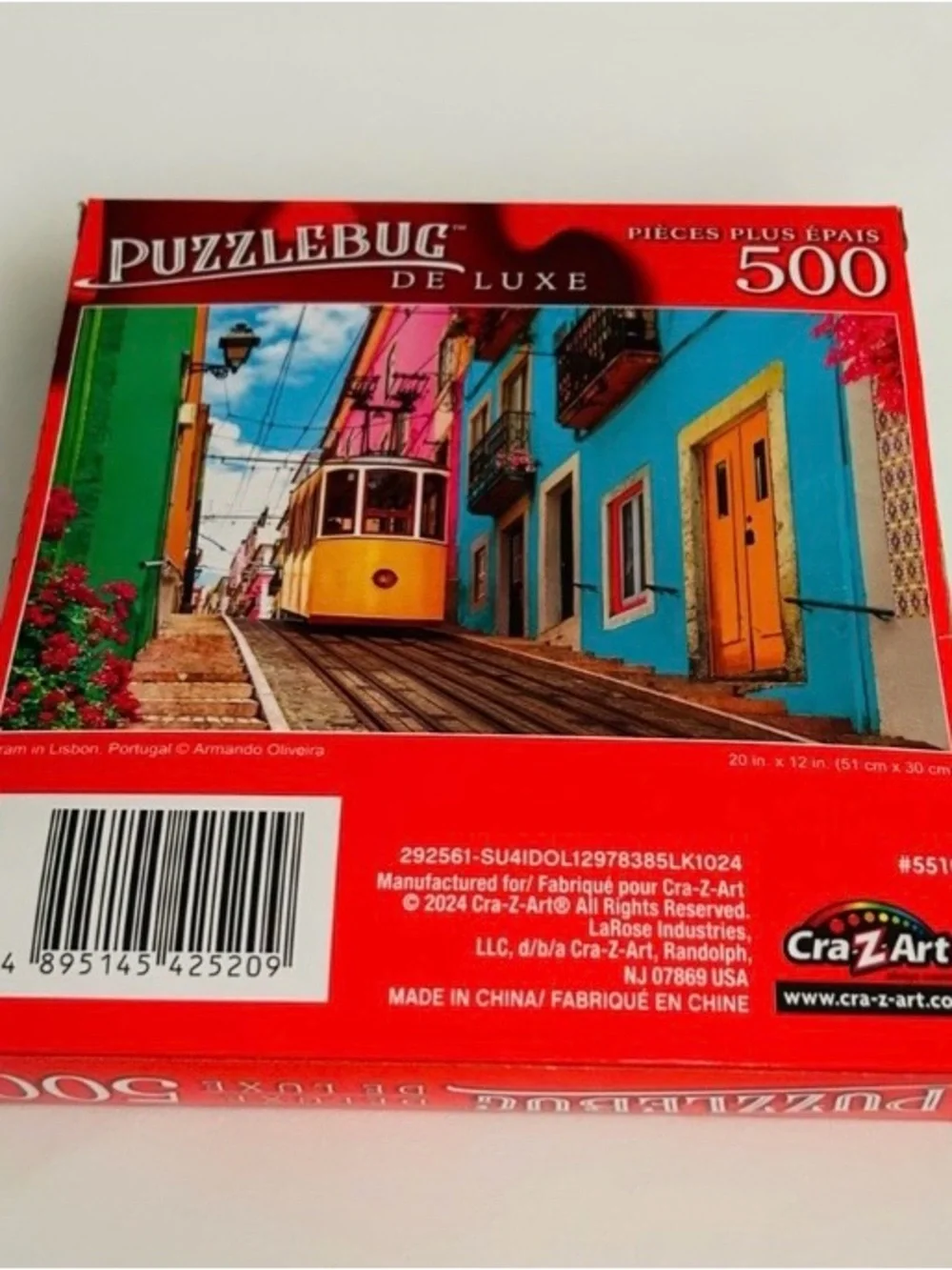 New puzzles Tram in Lisbon, Portugal” 500 pc 20x12 in puzzle bug